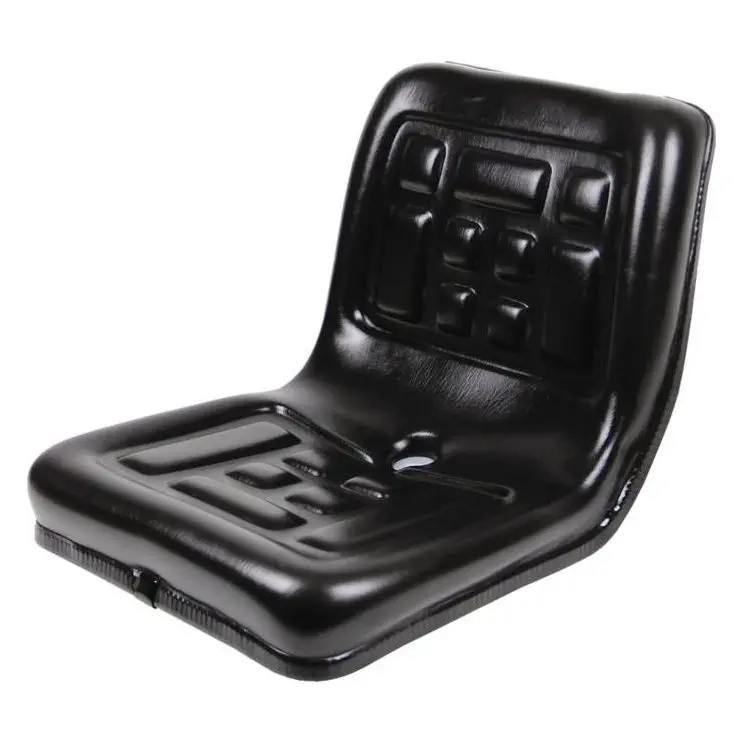 16" Narrow Flip Style Compact Tractor Seat W/ Seat Belt 3