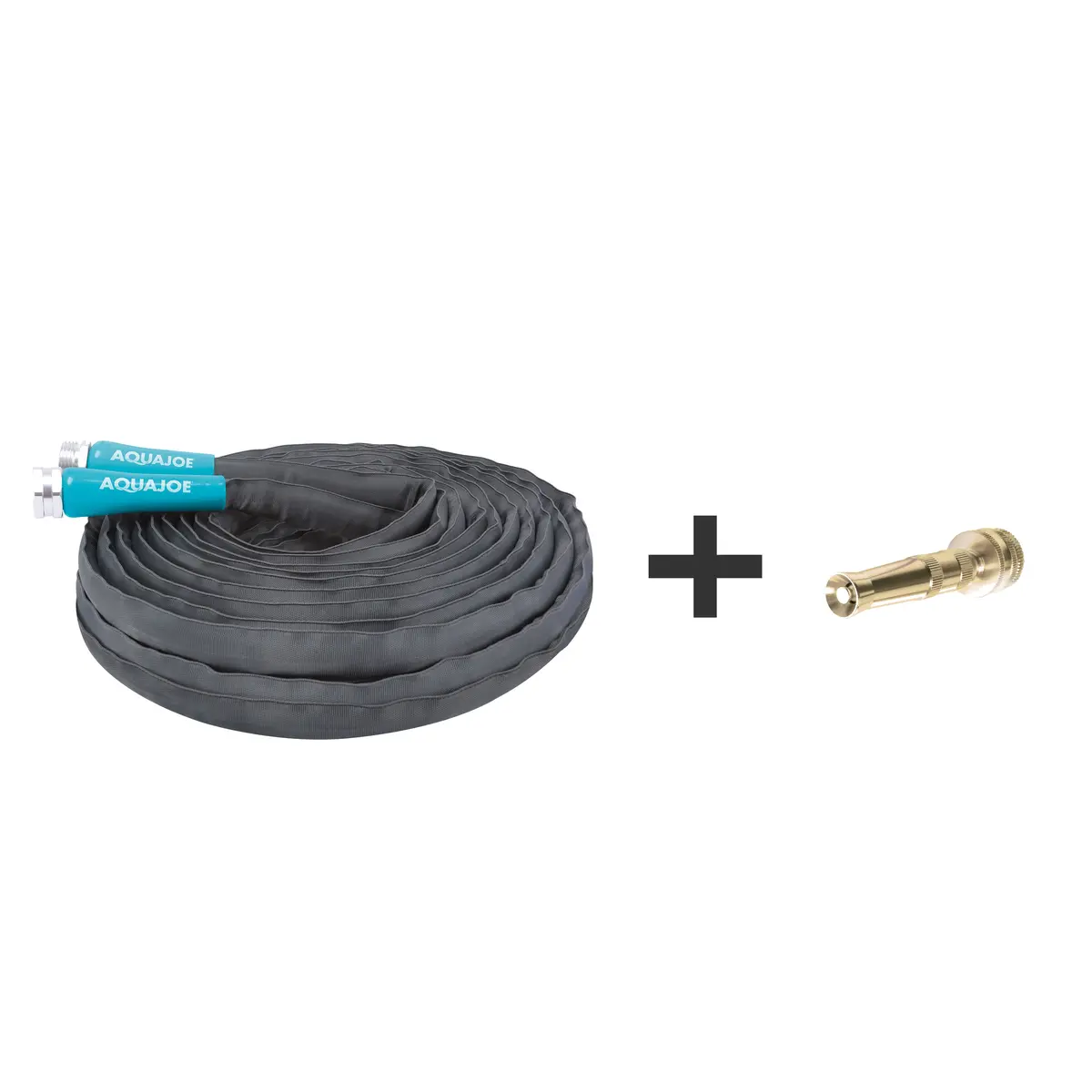Aqua Joe Ajfjh75-Xt1 Fiberjacket Garden Hose | 75-Foot | 1/2-In | 4-In Twist Nozzle 2