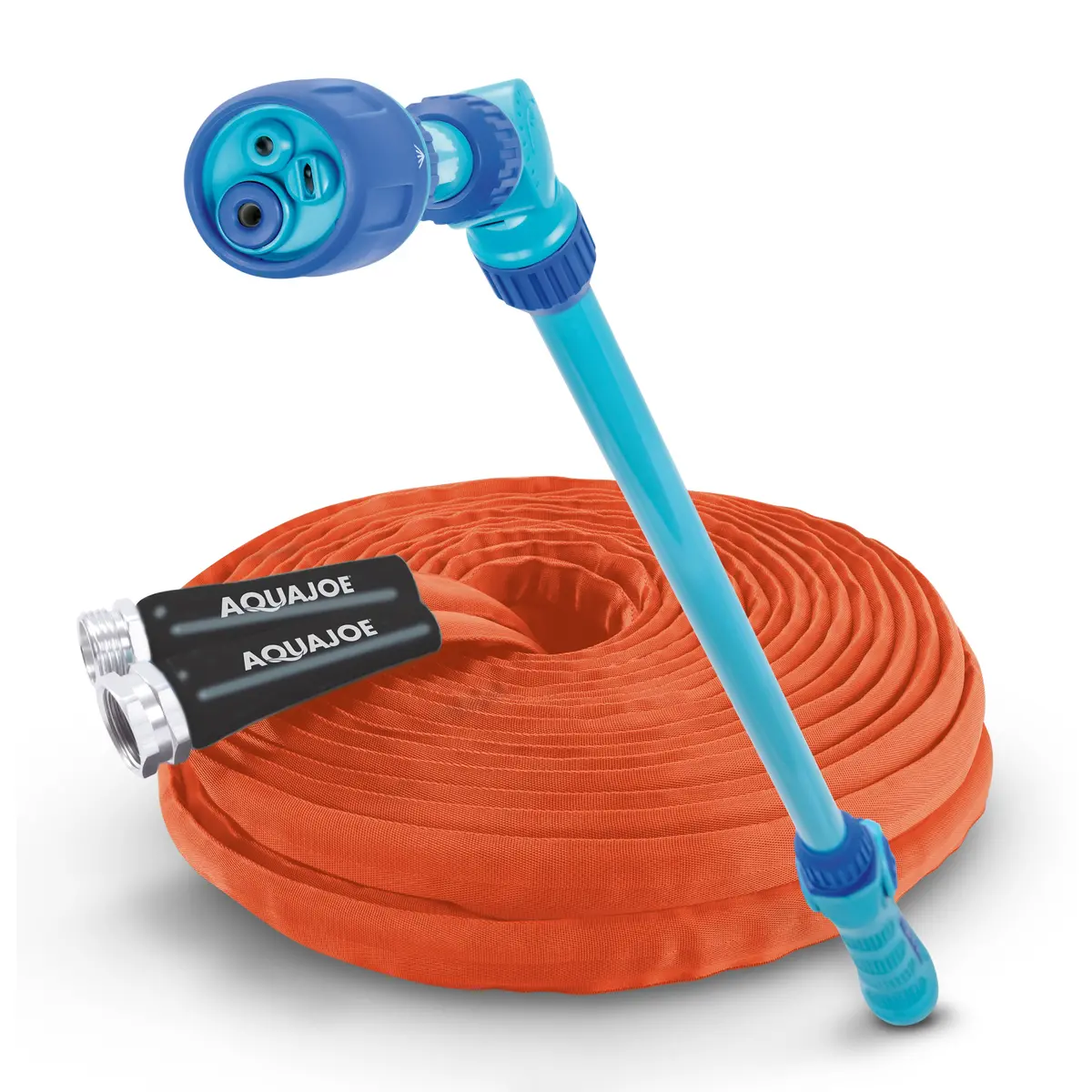 Aqua Joe Garden Watering Bundle | 75Ft Hose + Watering Wand 1