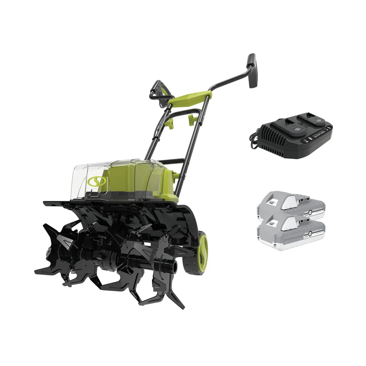 Sun Joe 24V-X2-Tlr14 48-Volt* Ionmax Cordless Garden Tiller/Cultivator Kit | W/ 2 X 2.0-Ah Batteries + Dual Port Charger 2