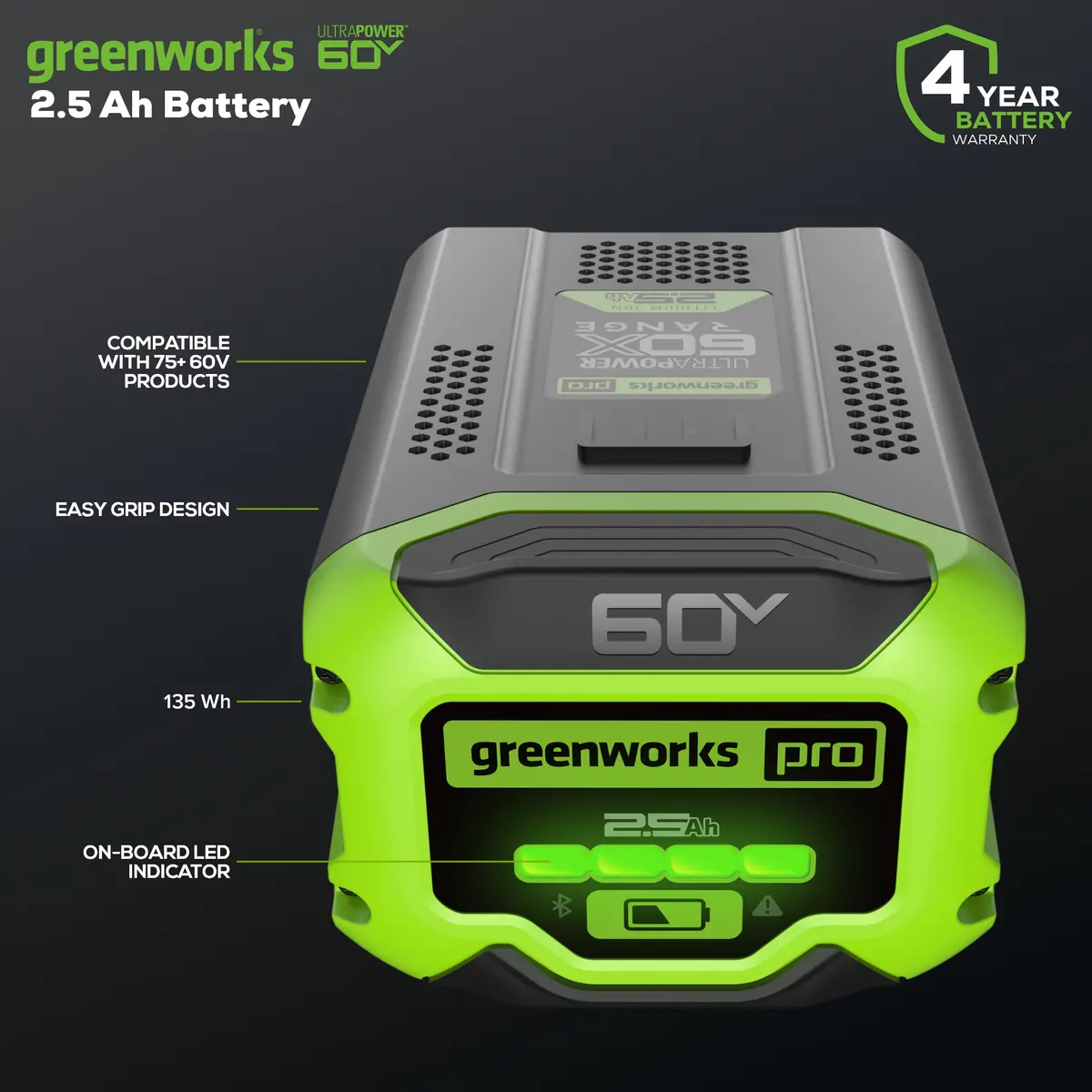 60V 2.5Ah Ultrapower Battery 2