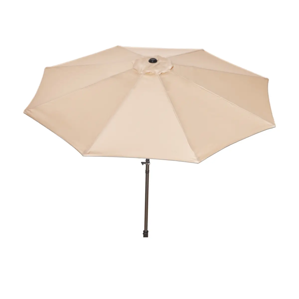 Bliss Outdoors Umb-201Sd Patio Umbrella W/ Aluminum Pole & Push Button Tilt | 9-Foot Canopy | Color Fade & Water Resistant | 1.5-In. Pole Diameter (Tan) 2