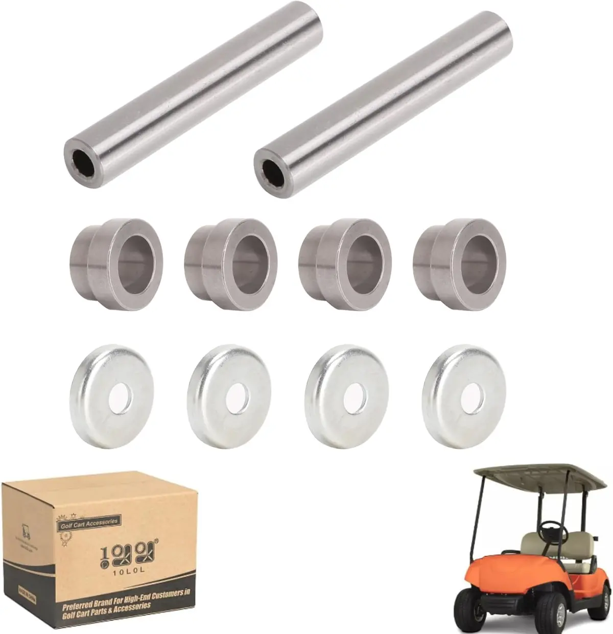 Golf Cart Steering Knuckle Outer Cover And Spindle Tube Spacer Kit For Yamaha G22/G29 G&E - 10L0l 1