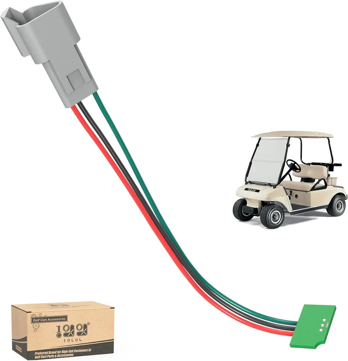 10L0l Golf Cart 48V Hall Effect Speed Sensor For Club Car Ds (1997-2002, Ge Motor) 1