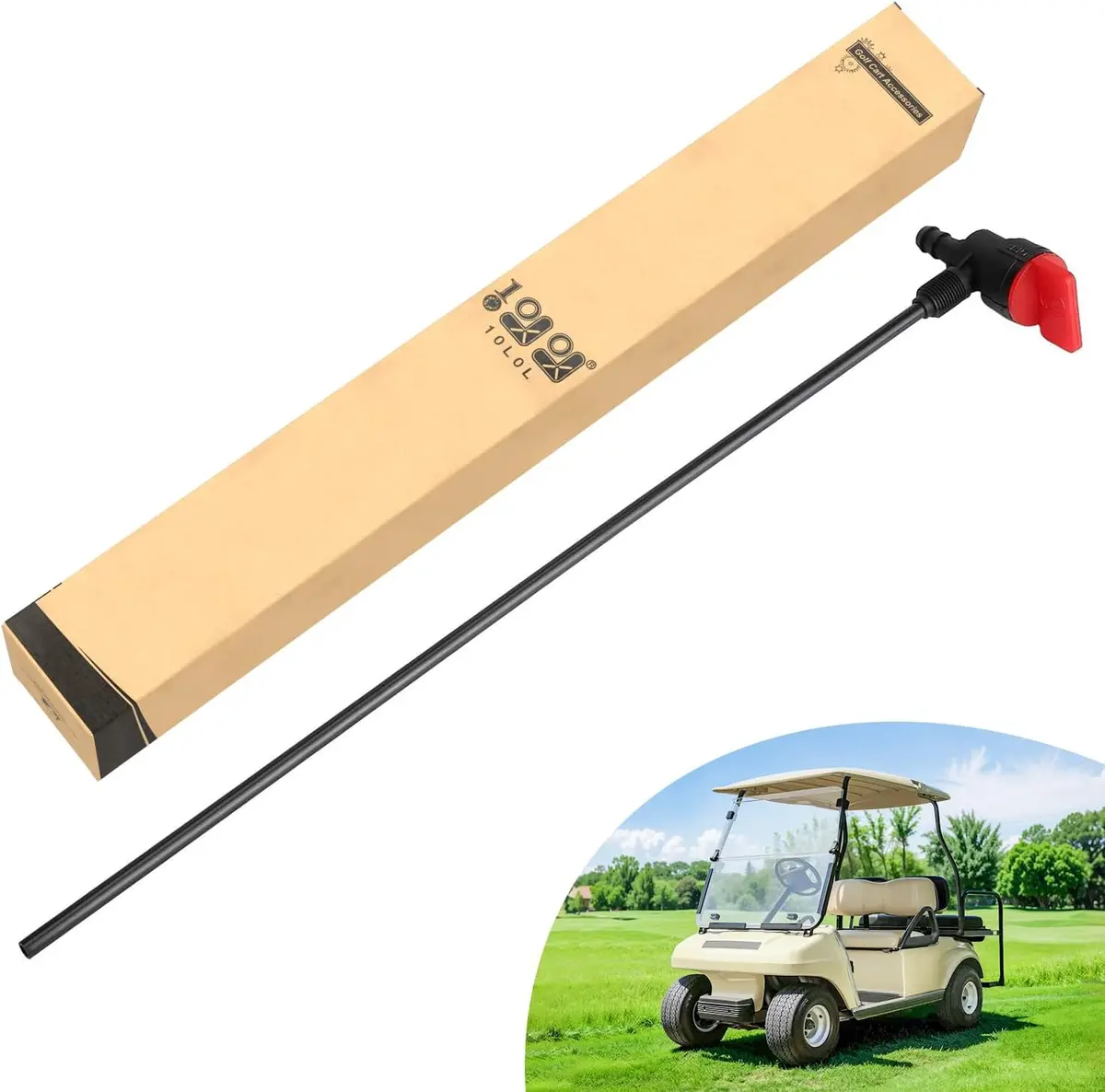 10L0l Fuel Siphon Pickup Tube For Club Car Ds 1992-Up, Precedent 2005-2008 Gas Golf Cart 1