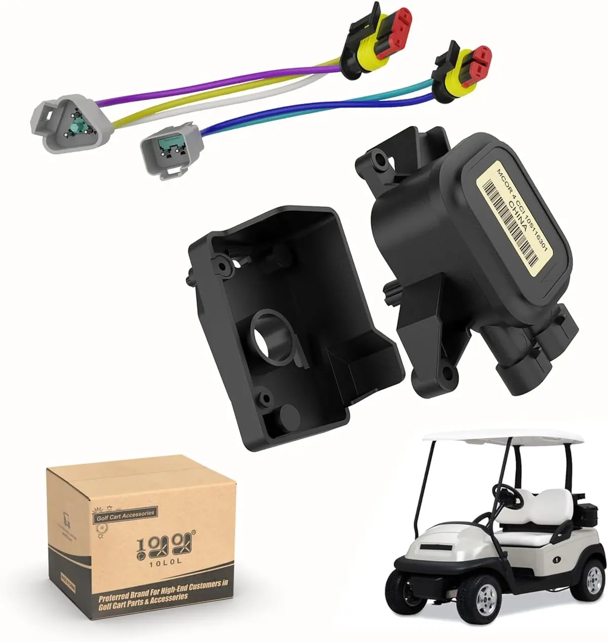 10L0l Golf Cart Mcor 4 Conversion Kit For 48V Golf Cart Club Car Precedent (2001-2004) & Carryall 1