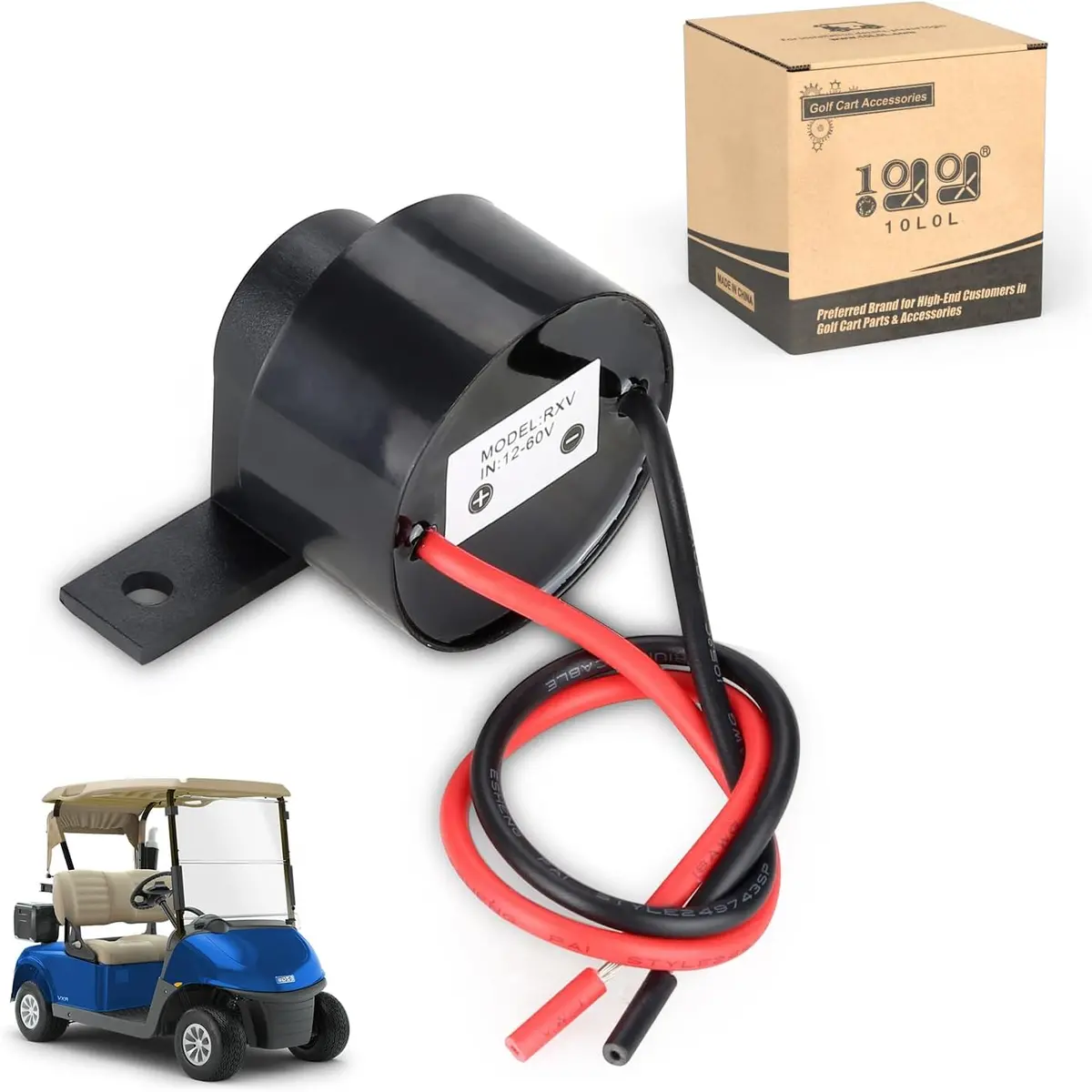 10L0l Golf Cart Reverse Buzzer For Ezgo Rxv & 2Five (2008-Up) - Oem# 608899 Replacement 1