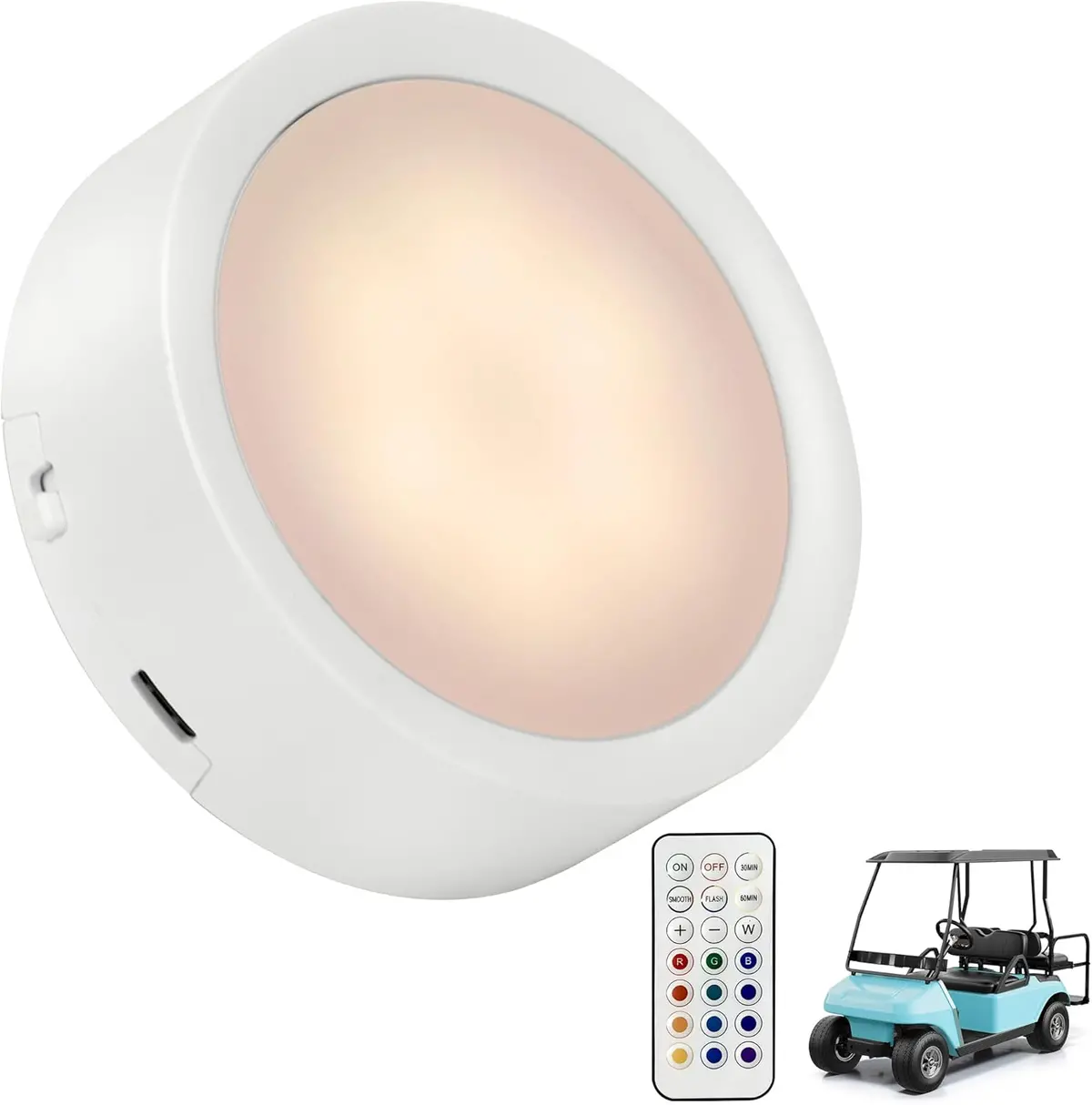 10L0l Universal Golf Cart Dome Light - Wireless Led Touch Light 1