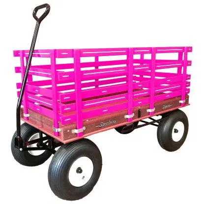24″ X 48″ (Red) 620 Speedway Express Poly Garden Wagon W/ Brakes 1200 # 3