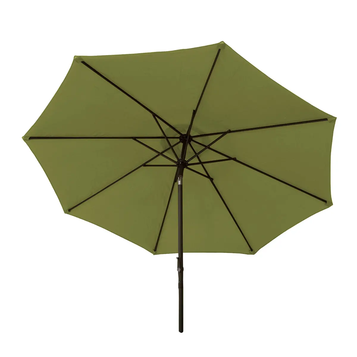 Bliss Outdoors Umb-201Gr Patio Umbrella W/ Aluminum Pole & Push Button Tilt | 9-Foot Canopy | Color Fade & Water Resistant | 1.5-In. Pole Diameter (Green) 1