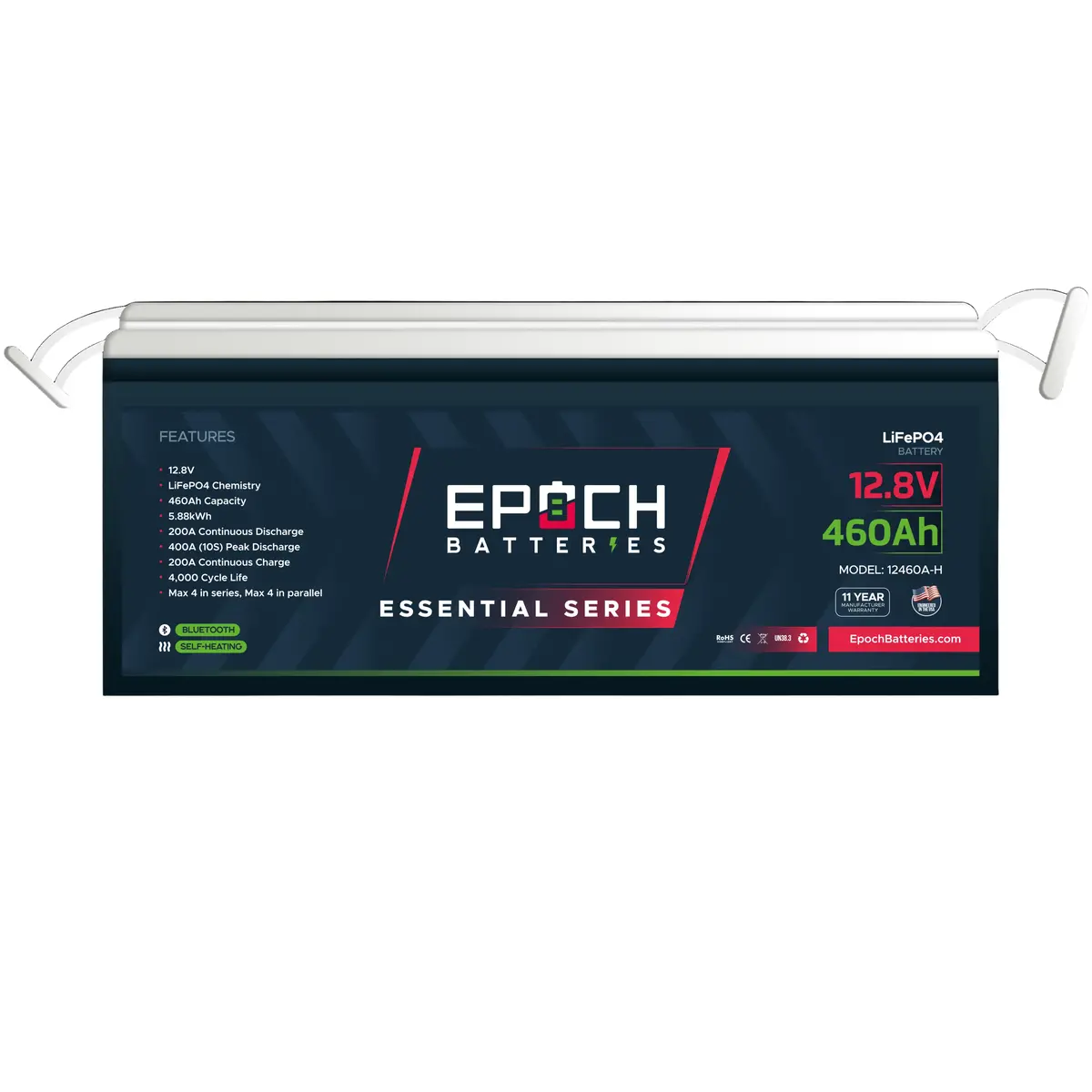 (Pre-Order) 12V 460Ah (5.89Kwh) Essential Series - Bluetooth & Heated Lifepo4 Battery - Eta May 10 1