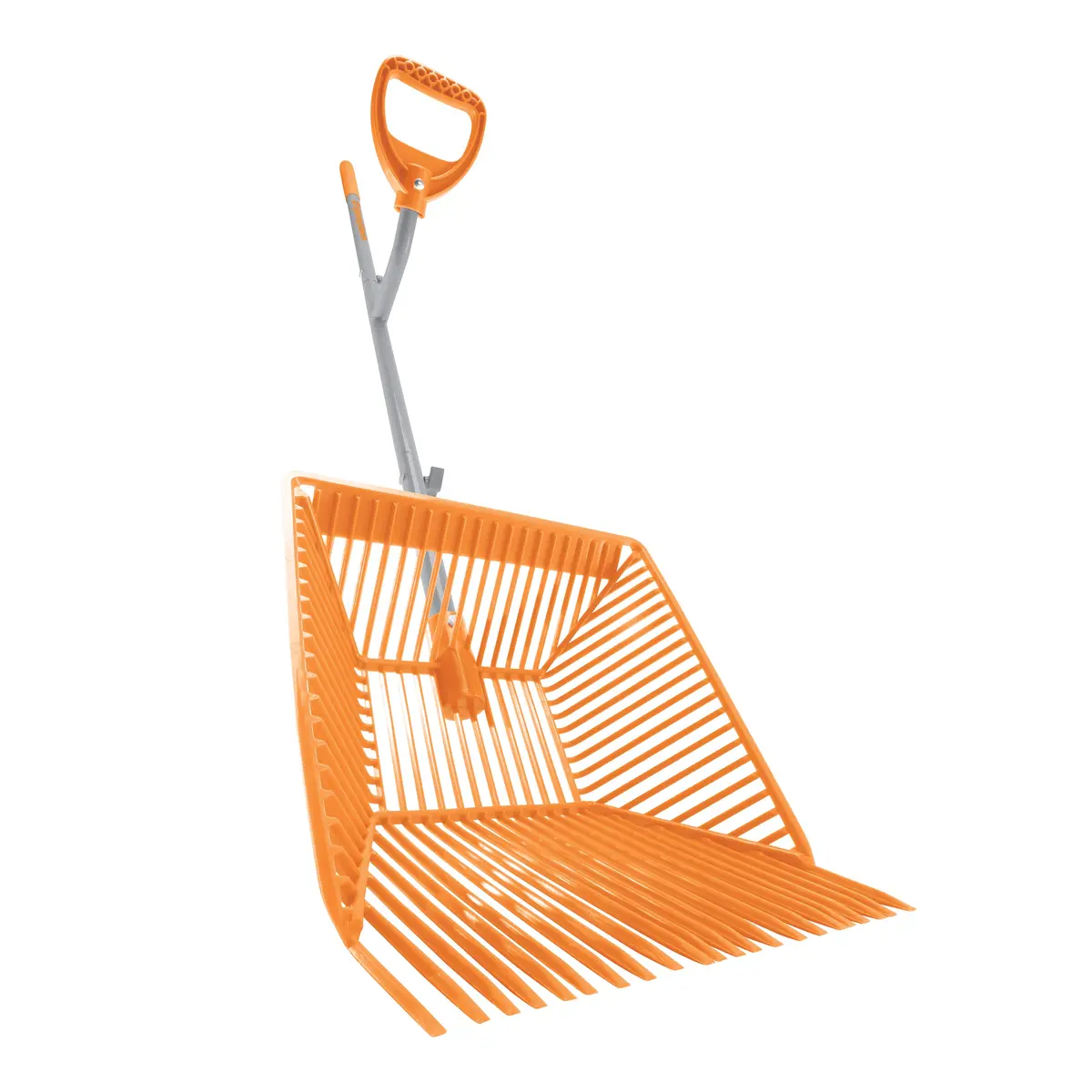 Ergie Systems Erg-Mcks22 Steel Shaft Muck Scoop With Auto Sifting Fork Basket | 22 Plastic Tines | 54-Inch Steel Shaft 1