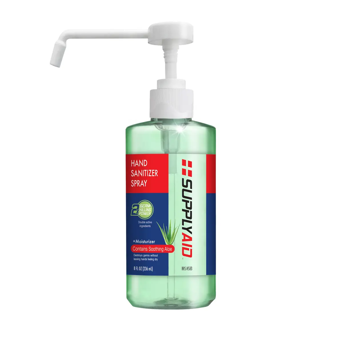 Supplyaid Rrs-Hs8b Dual Action Hand Sanitizer Spray W/ Soothing Aloe | 8 Oz 1