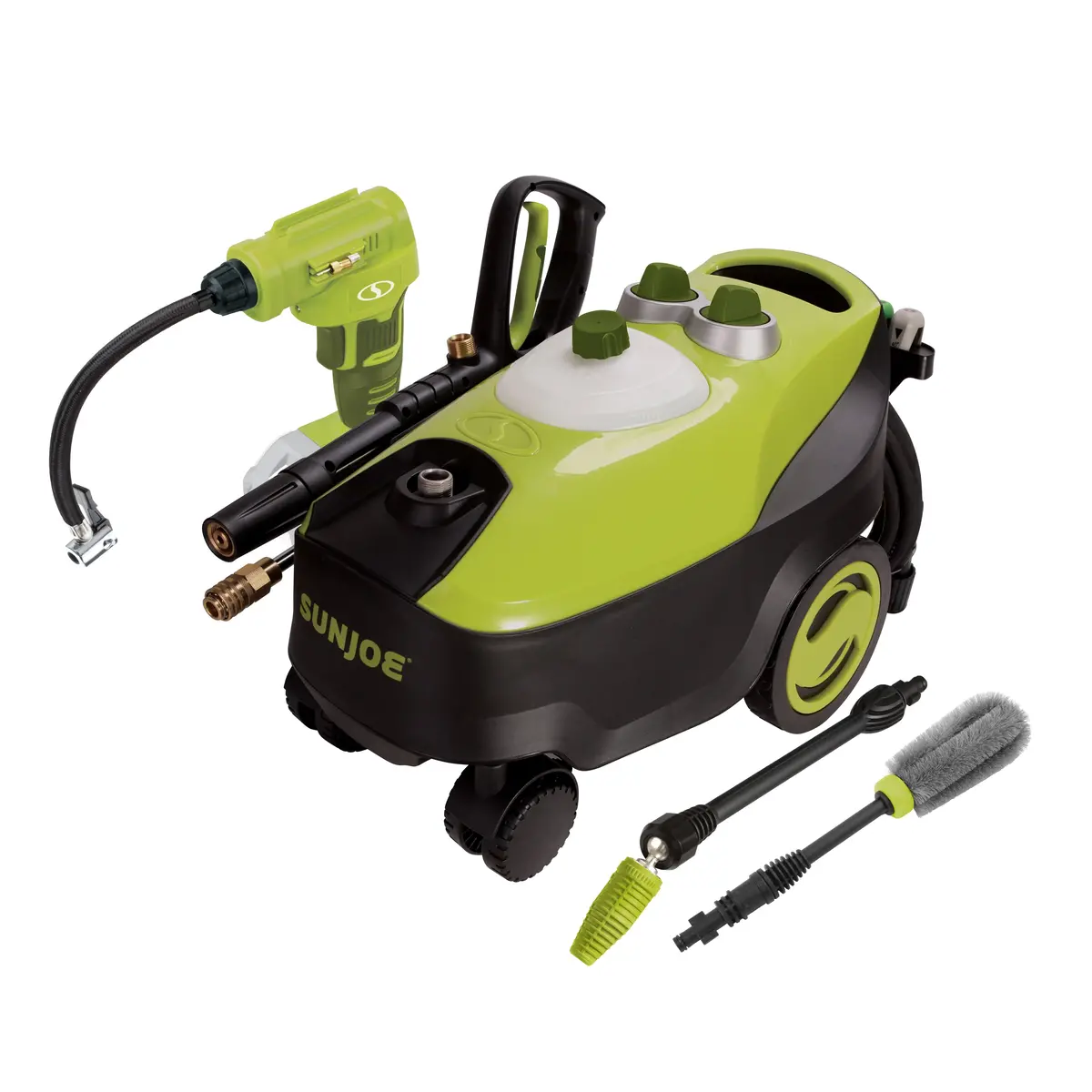 Sun Joe Auto-Bdl Automotive Bundle | W/ Go Anywhere Pressure Washer, Accessories, And Cordless Air Compressor | 2030 Psi Max* | 1.76 Gpm* 1