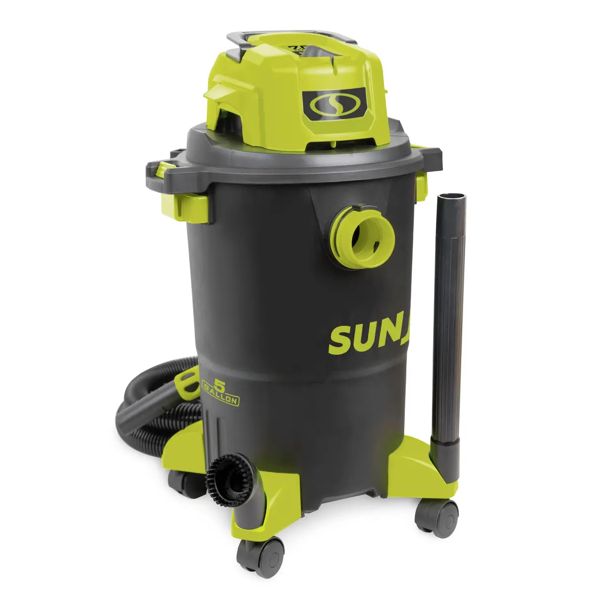 Sun Joe Swd5000 Hepa Filtration Wet/Dry Shop Vacuum W/ Cleaning Attachments | 5-Gal | 1200-Watt | 7.0 Peak Hp | For Home, Workshops, Pet Hair & Auto Use 1