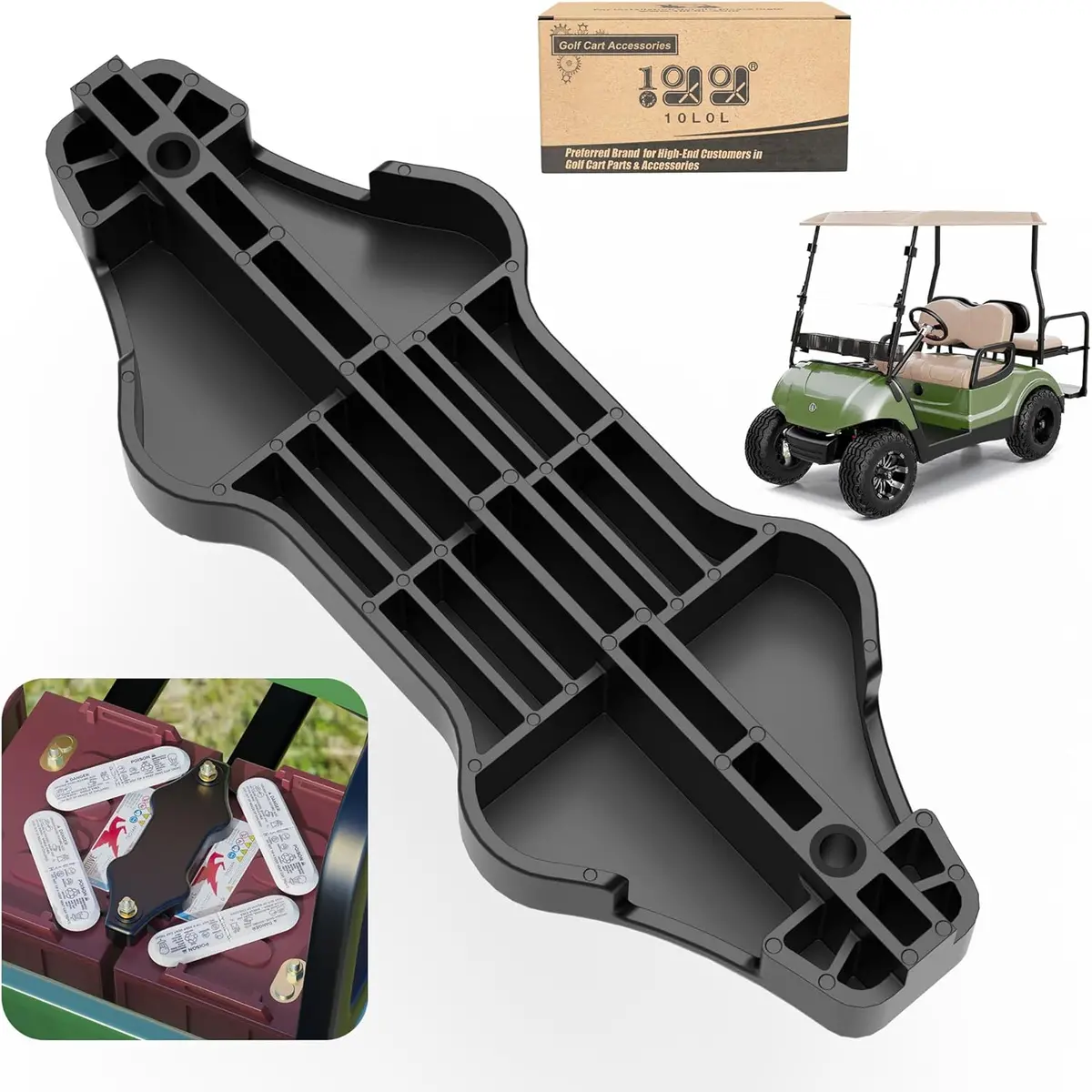 10L0l Golf Cart Battery Hold-Down Plate For Yamaha Drive G29/Drive2 (2007-Up) 1
