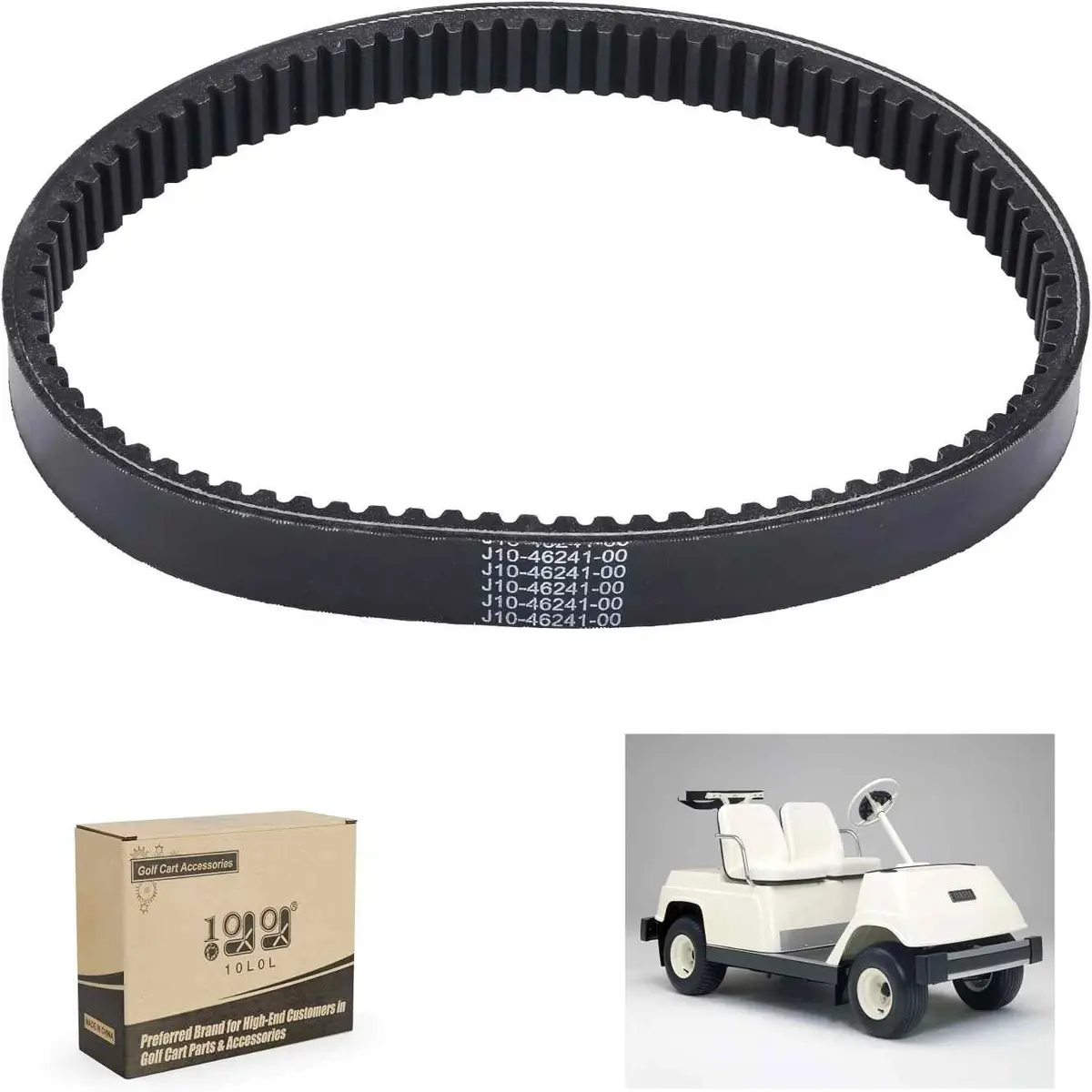 10L0l Golf Cart Clutch Drive Belt For Yamaha G1 G3 2 Cycle Gas Models 1978-1989 1