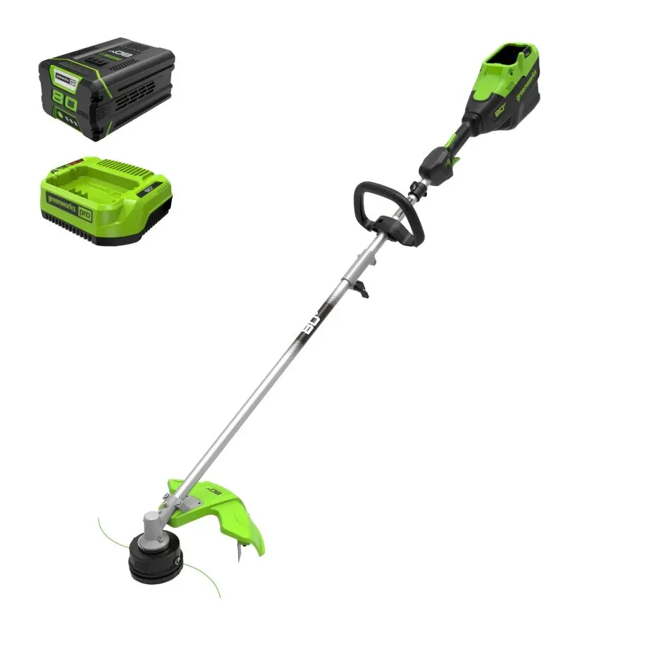 80V Cordless 16" Brushless Top Mount String Trimmer (Attachment Capable) W/ 2.5Ah Battery & Charger 1