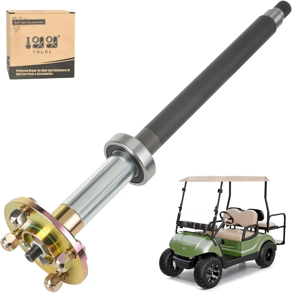 10L0l Golf Cart Rear Axle Shaft Assembly (Long) Passenger Side Rear Axle For Yamaha G29 1