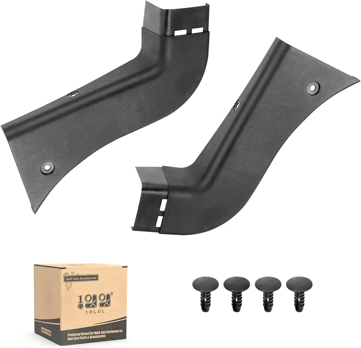 Golf Cart Front Side Guard Plates For Ezgo Rxv - Oem #601257 & #601258 - Debris & Water Protection - 10L0l 1