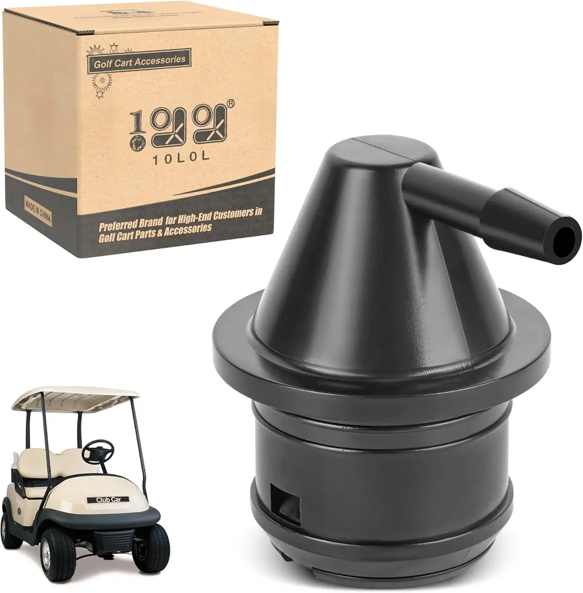 10L0l Golf Cart Fuel Tank Vent Assembly For Club Car Ds (1992-2015) & Precedent (2004-2015) 1
