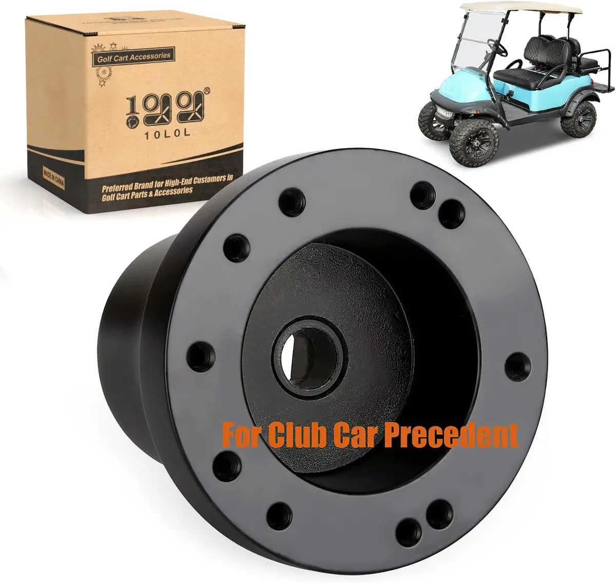 Golf Cart Steering Wheel Adapter For Club Car Ds Precedent, Ezgo Rxv Txt, Yamaha - 10L0l 6