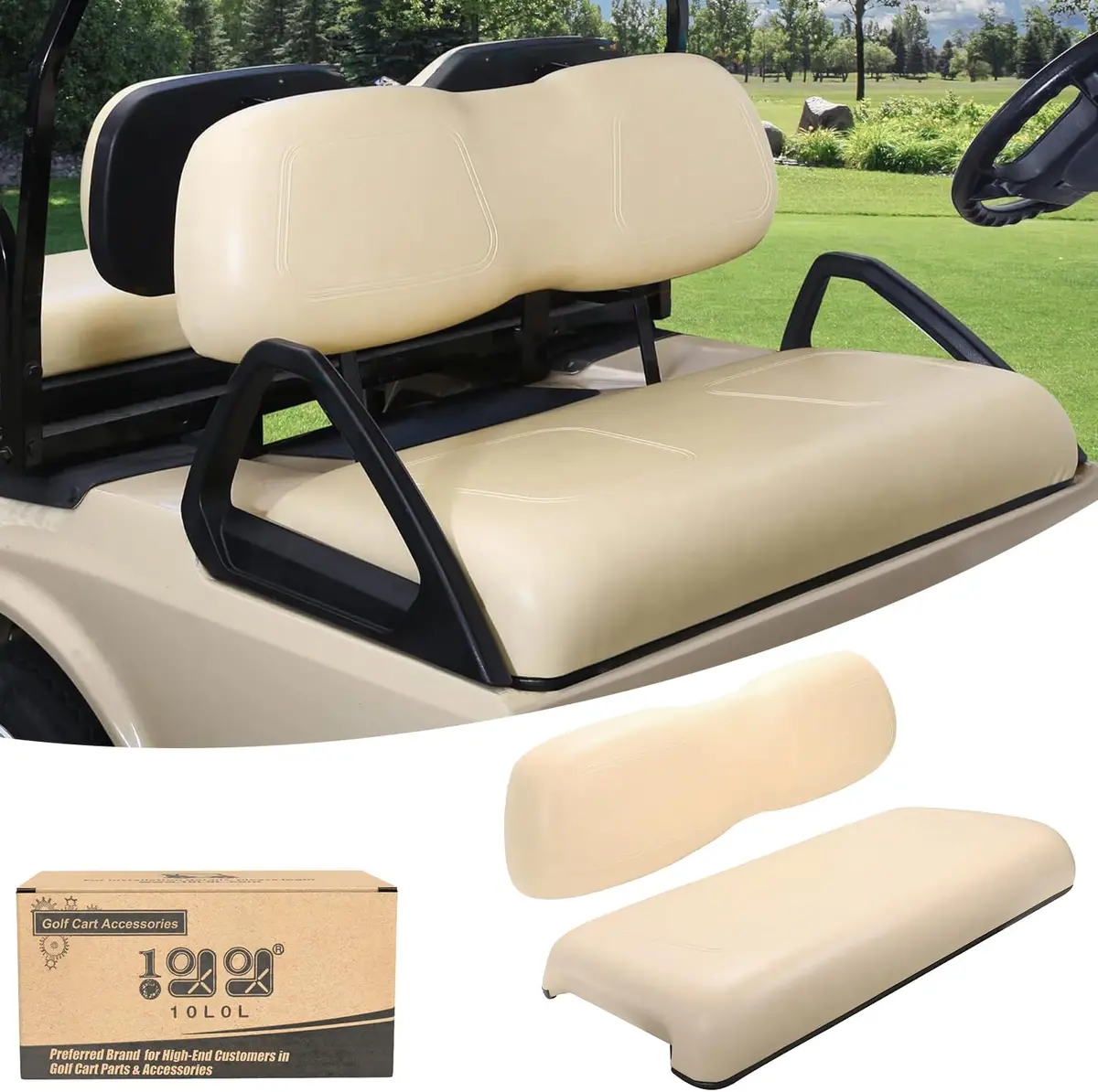 Factory Replacement Golf Cart Front Seats For Club Car Ds 2000-Up - 10L0l 1