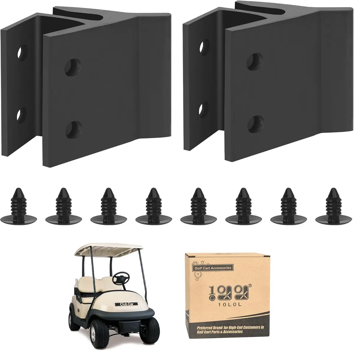 10L0l Universal Golf Cart Windshield Retaining Clips - Oem# 103677101 Replacement 1