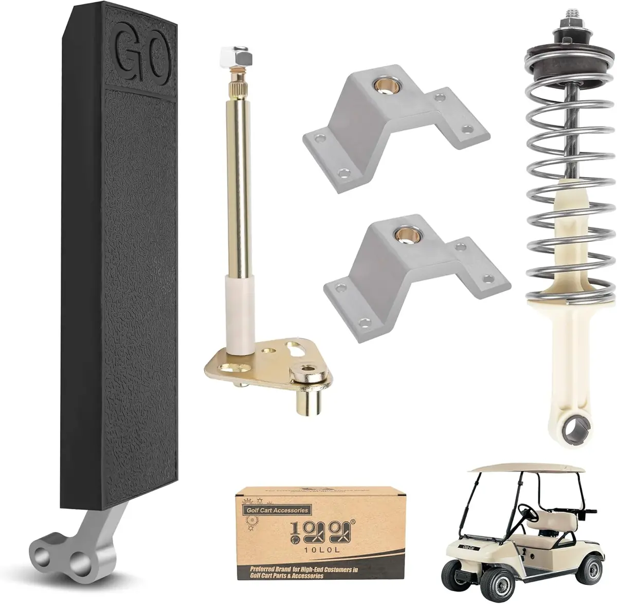 10L0l Golf Cart Accelerator Pedal Rebuild Kit For Club Car Ds 1996-Up Electric & Gas 1
