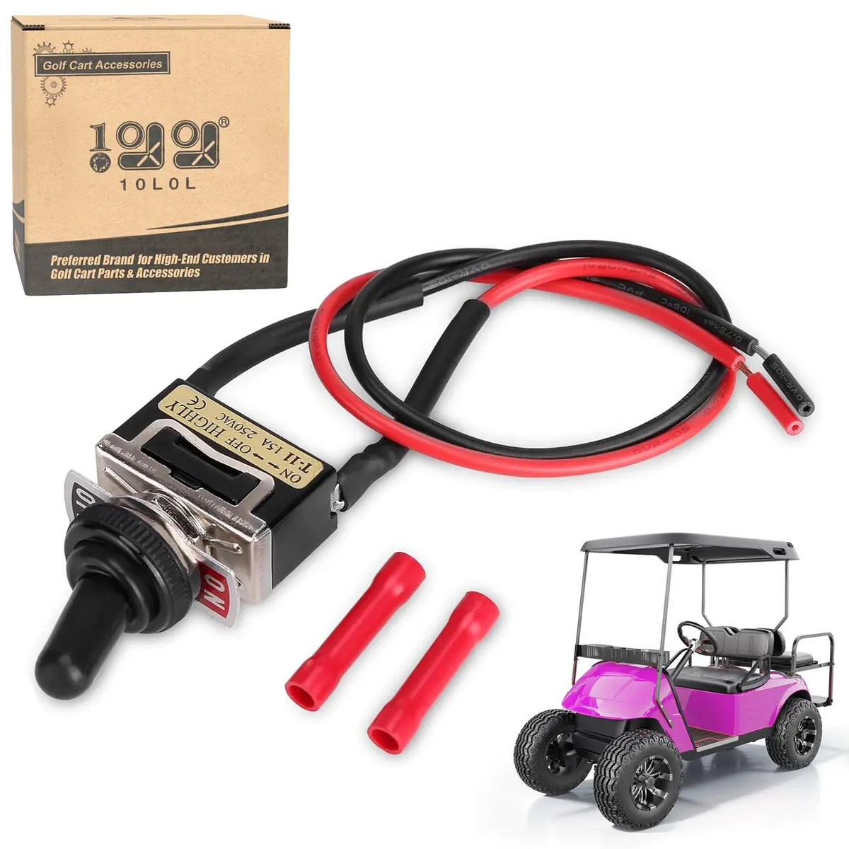 10L0l Golf Cart Run Tow Switch Kit For Ezgo Rxv 2008-Up Electric, Oem# 608900 1