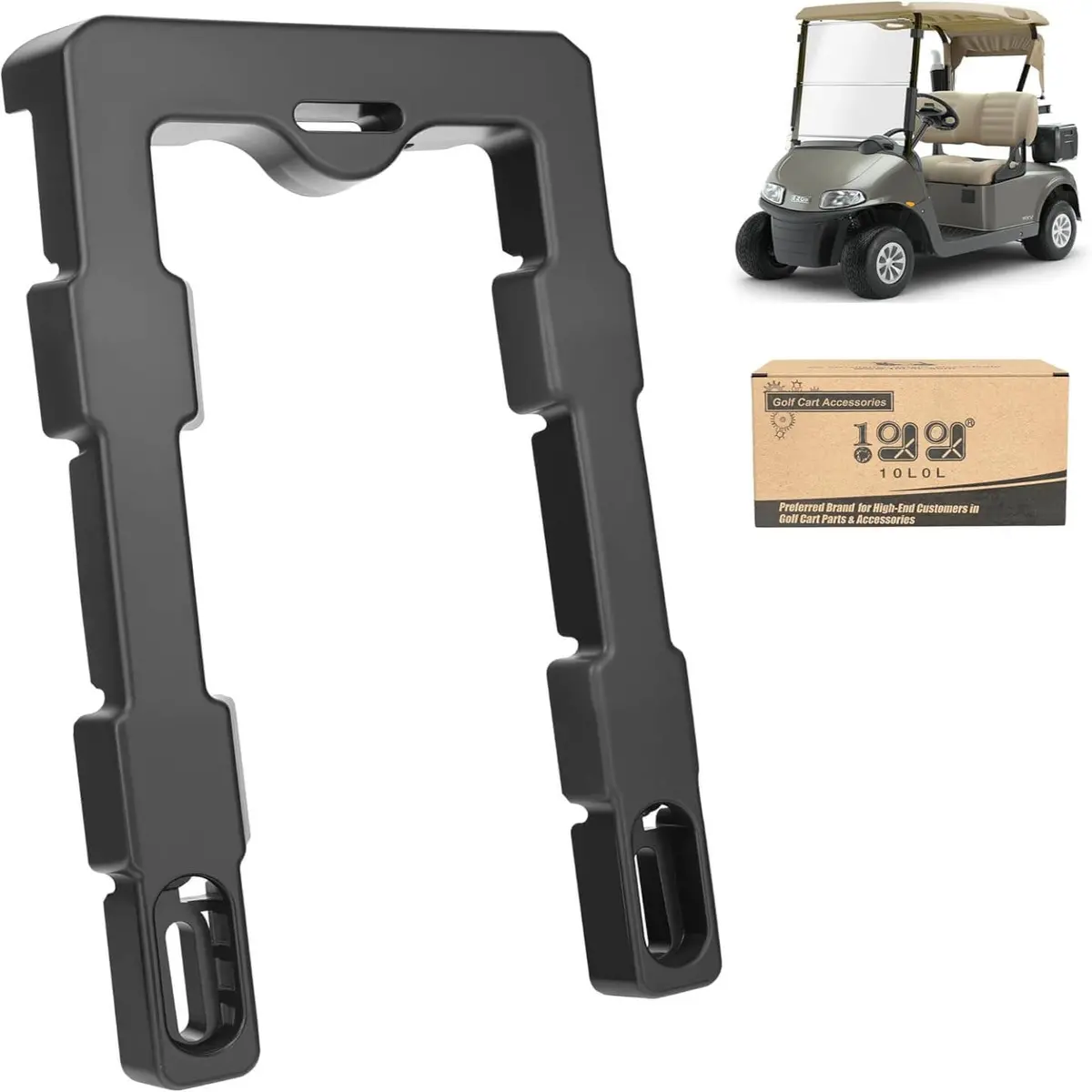 Golf Cart Battery Hold Down Plate For E-Z-Go Rxv (2008 & Newer) - Heavy-Duty Battery Tray Bracket - 10L0l 1