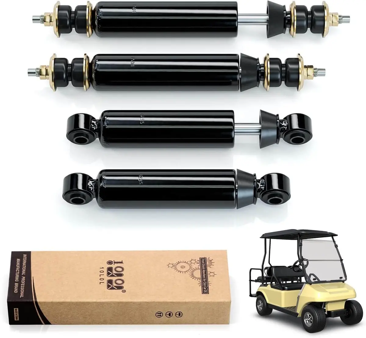 Golf Cart Front Rear Shocks For Club Car Ds G&E 1988-Up,Precedent G&E 2004-Up, Tempo 2018-Up - 10L0l 1