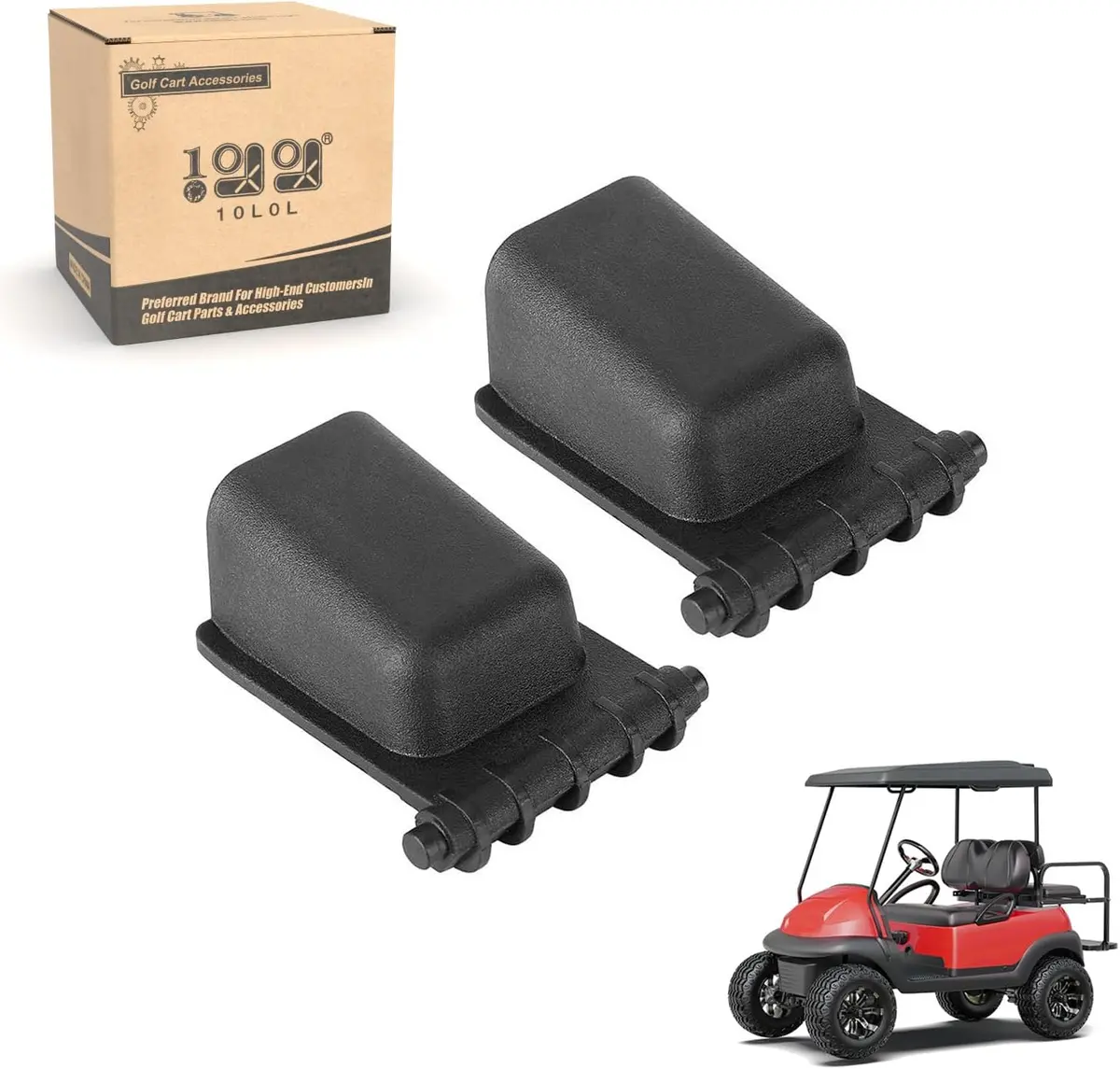 2Pcs Golf Cart Bag Rack Strap Buckle For Club Car Precedent 2004 Up - 10L0l 1