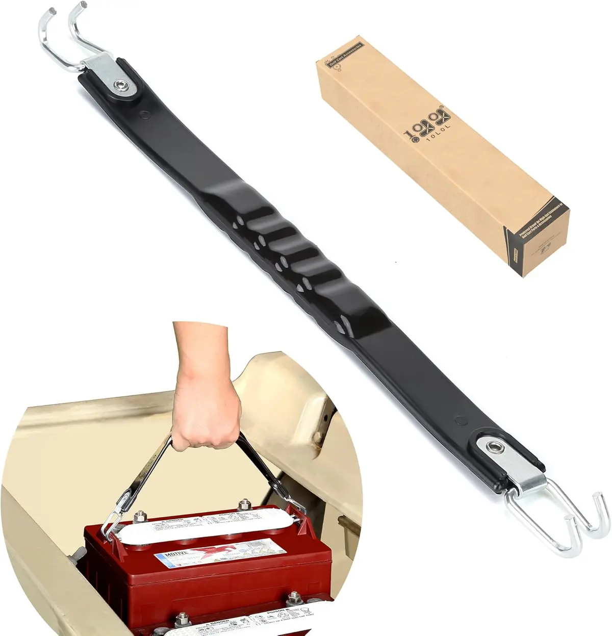 10L0l Golf Cart Battery Lifting Strap For Trojan Batteries – Fits Yamaha, Club Car & Ezgo 1