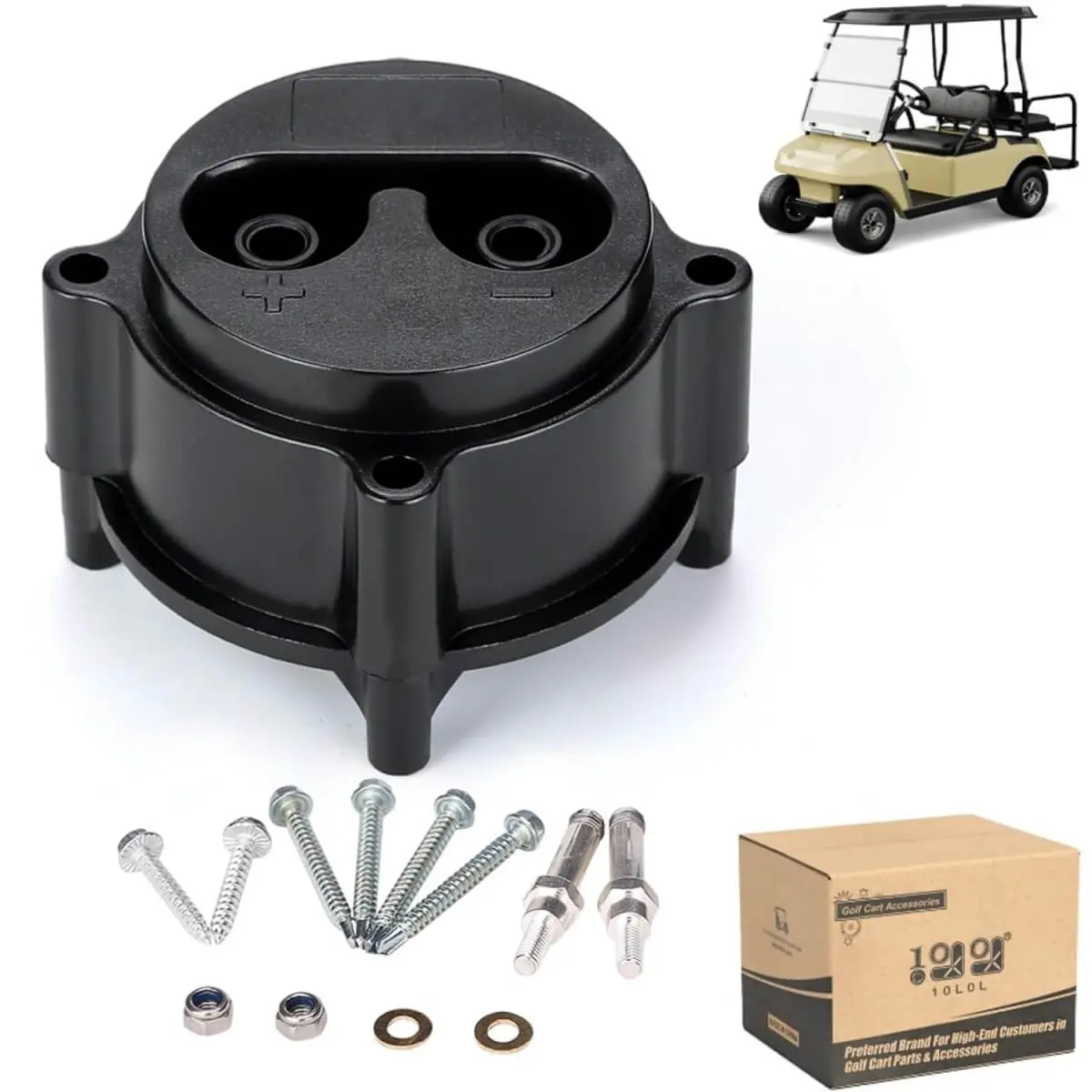 10L0l 48V Golf Cart Charger Receptacle For Yamaha G19 & G22 (1996–2007) 1
