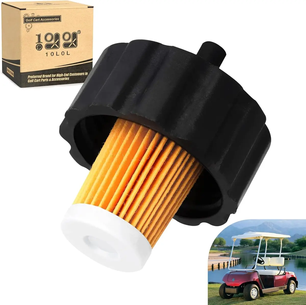 10L0l Gas Golf Cart Fuel Filter For Yamaha G2 G5 G8 G9 G11 - Oem Direct Replacement 1
