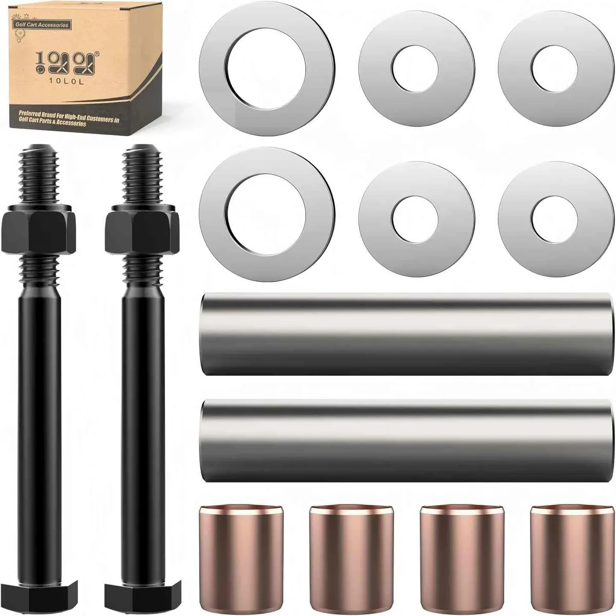 10L0l Golf Cart Spindle King Pin Repair Kit For Ezgo Dcs G&E 1994-2001.5 1