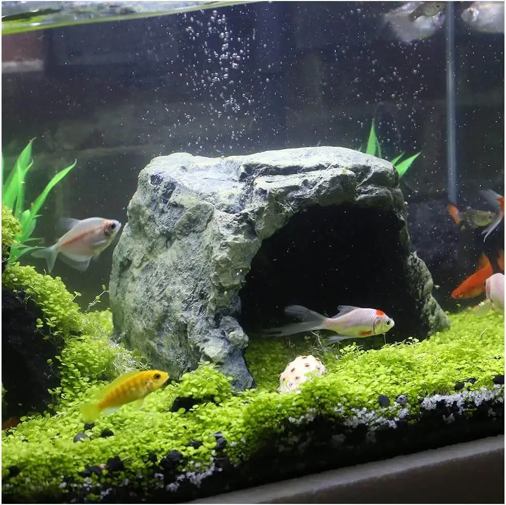 Reptile Rock Hide Cave - World 9.99 Mall Reptile Rock Hide Habitat Decoration - 10L0l 1
