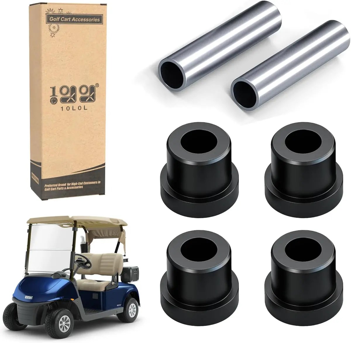 Golf Cart Front Control A-Arm Carrier Tube Bushing For Ezgo Rxv G&E 2008-Up - 10L0l 1