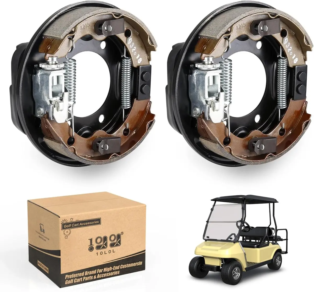 10L0l Golf Cart Rear Brake Assembly For Club Car, Ezgo & Yamaha – Driver & Passenger Side 1