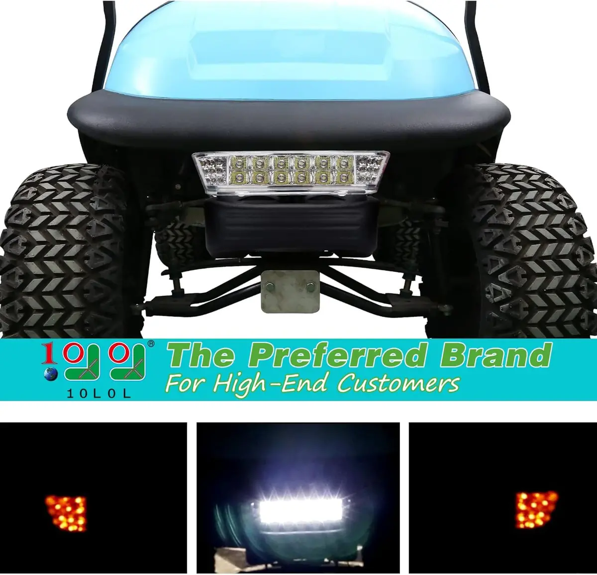 Golf Cart Headlight With Bumper For Club Car Precedent - 10L0l 2