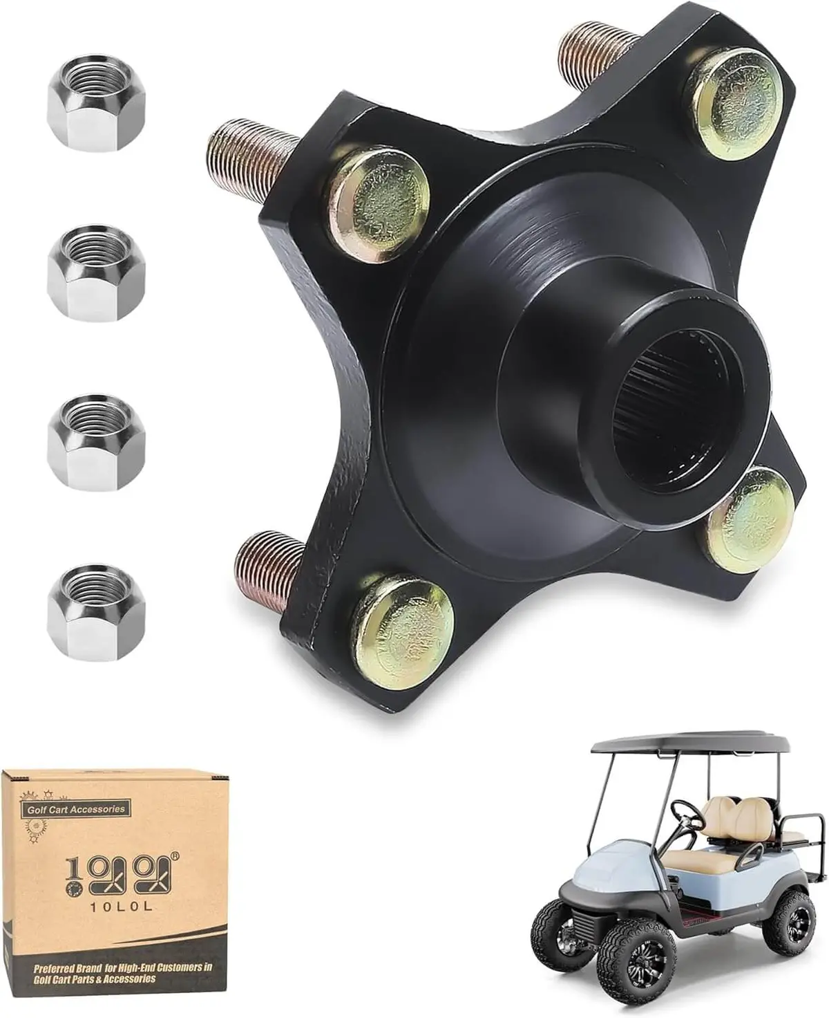 Golf Cart Rear Wheel Hub Assembly For Club Car Precedent, Carryall, Ex40 Engine 2015-2019 - 10L0l 1