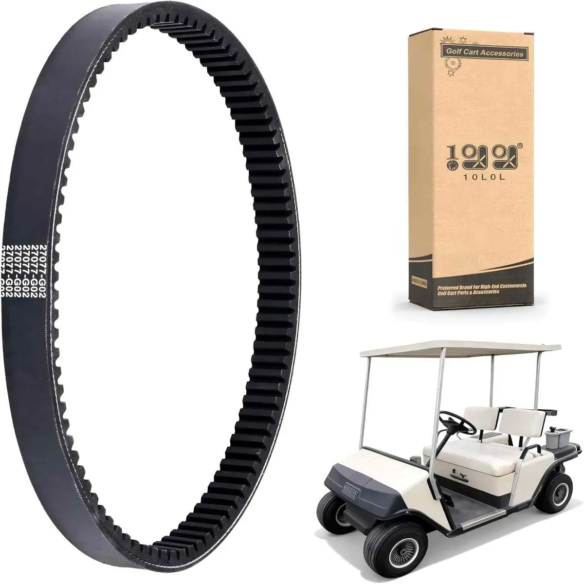 10L0l Drive Belt For Ezgo Marathon 2-Cycle & 4-Cycle Gas Models 1
