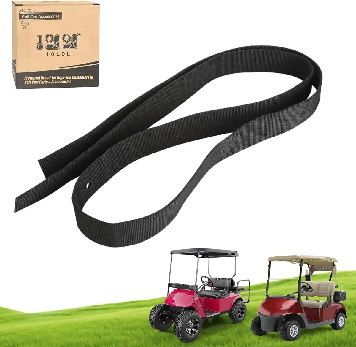 Golf Cart Bag Rack Retainer Strap For Ezgo Txt Rxv Medalist 1994-Up - 10L0l 1