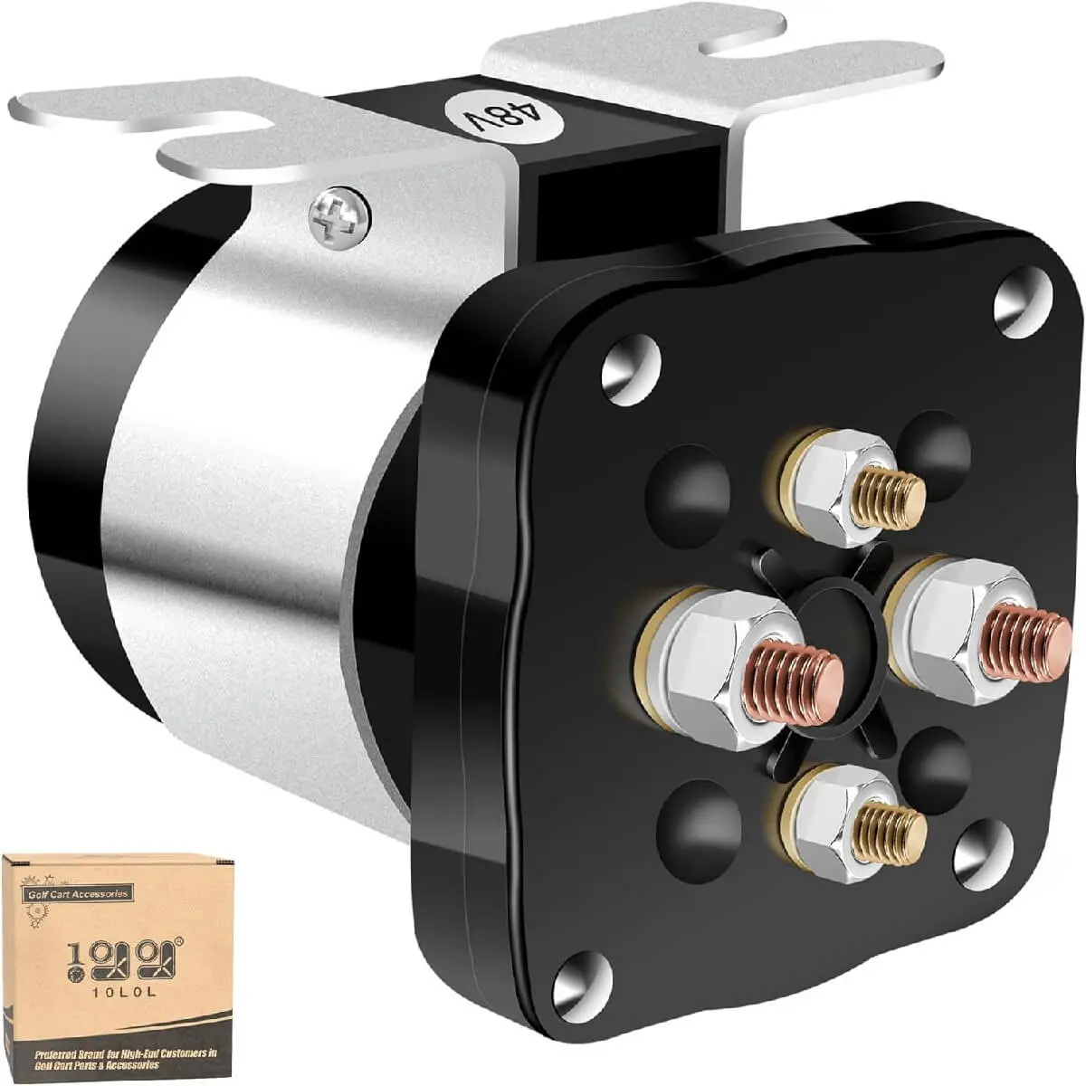 10L0l 48V Golf Cart Heavy Duty Starter Solenoid 4 Terminal For Ezgo Club Car Yamaha 1