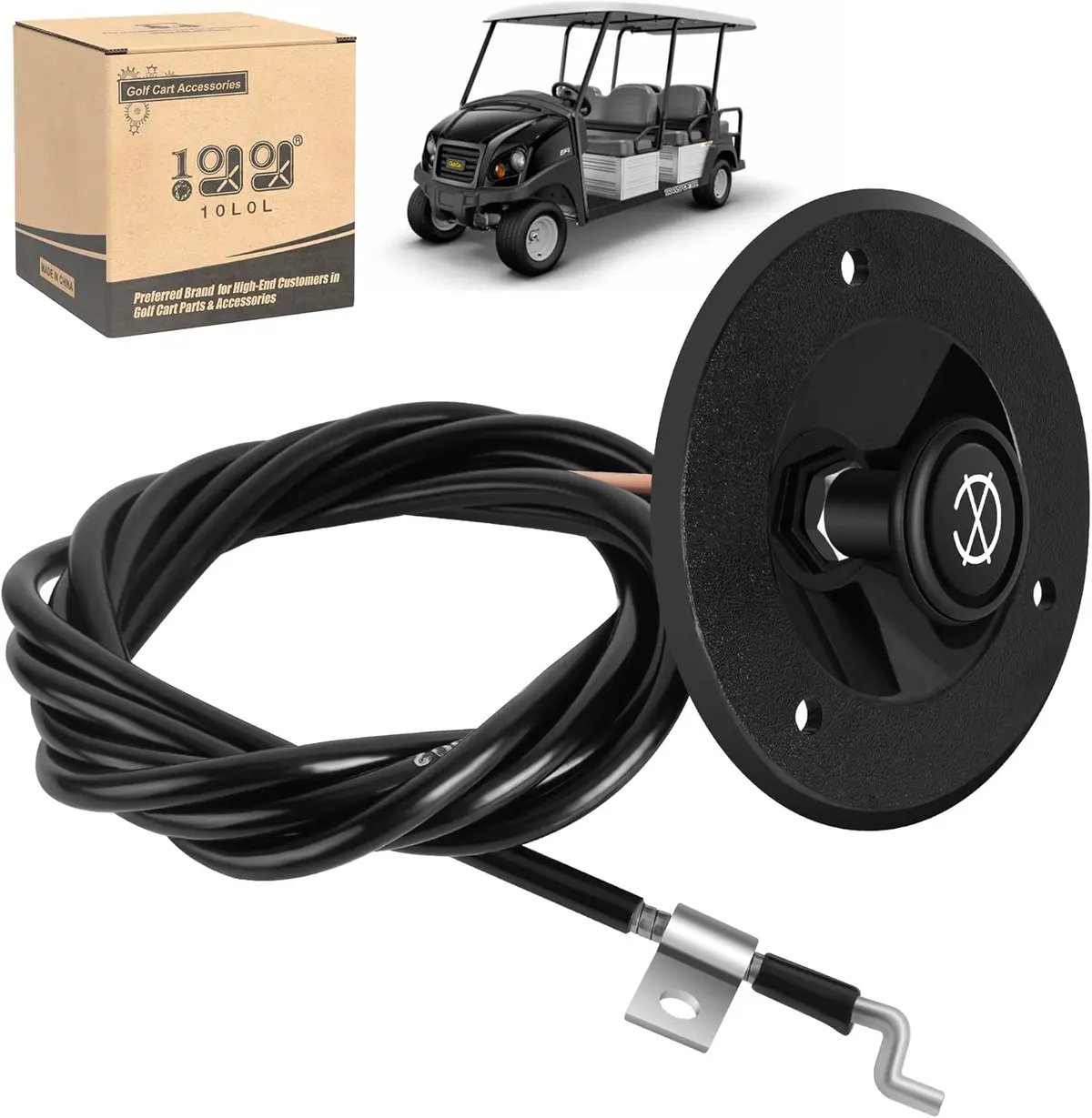 10L0l Golf Cart Choke Control Cable For Club Car Transporter 4+6 (2003-Up Gas Models) 1