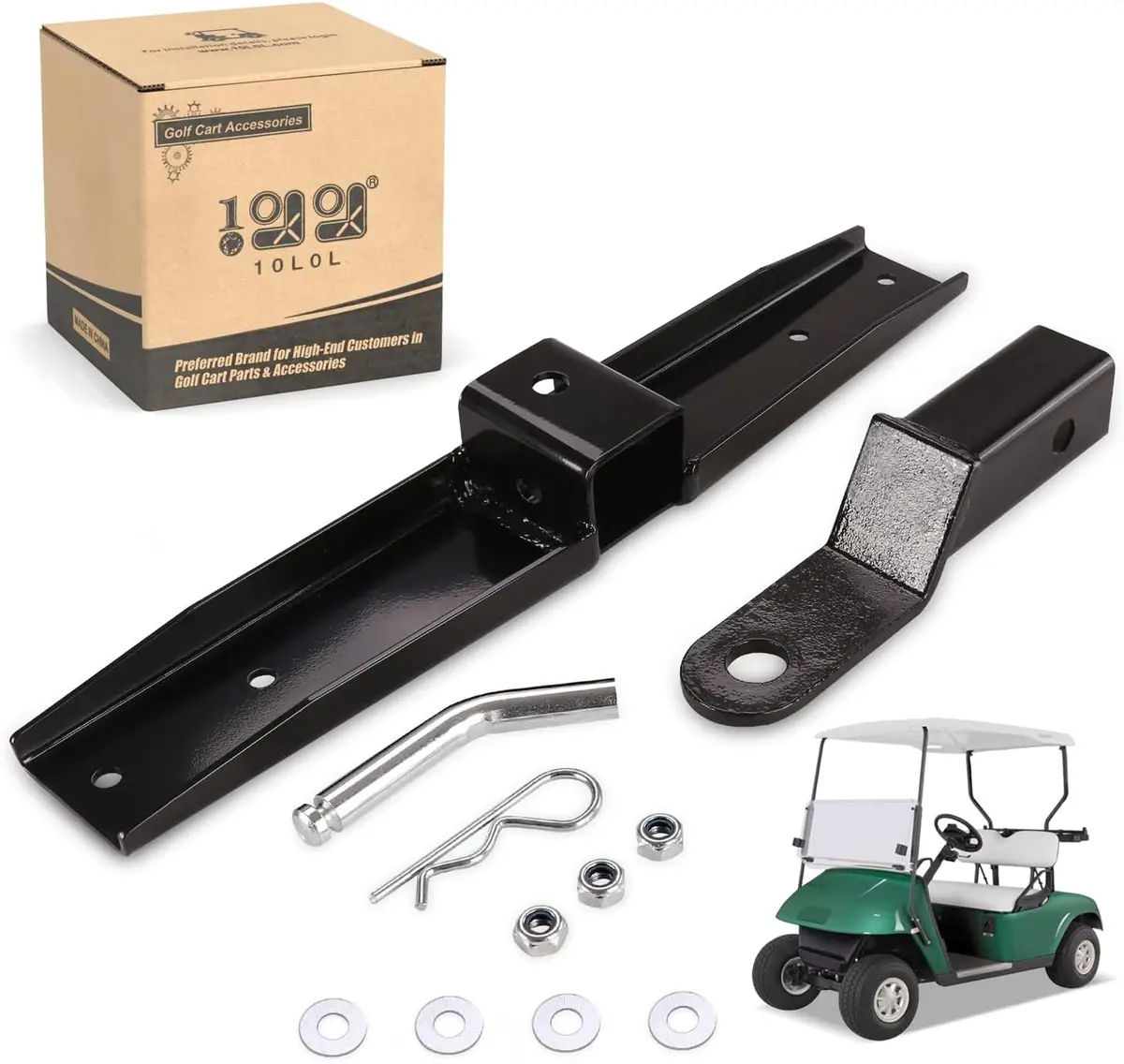 10L0l Golf Cart Trailer Hitch And Receiver For Ezgo Txt & Medalist 1995-2013 1