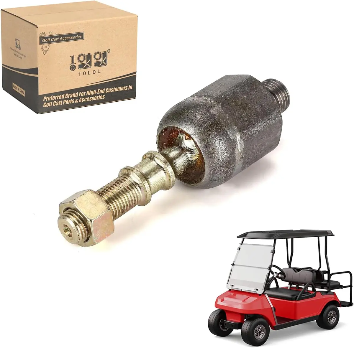 Ball Joint Inner And Nut Steering Rack Assembly For Golf Cart Club Car Ds (1997-Up) - 10L0l 1