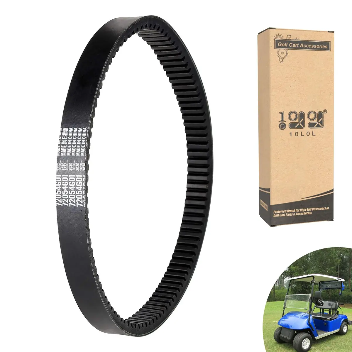 10L0l Golf Cart Drive Belt For Ezgo Txt/Medalist (1994-Up) - Oem# 72054G01 Replacement 1