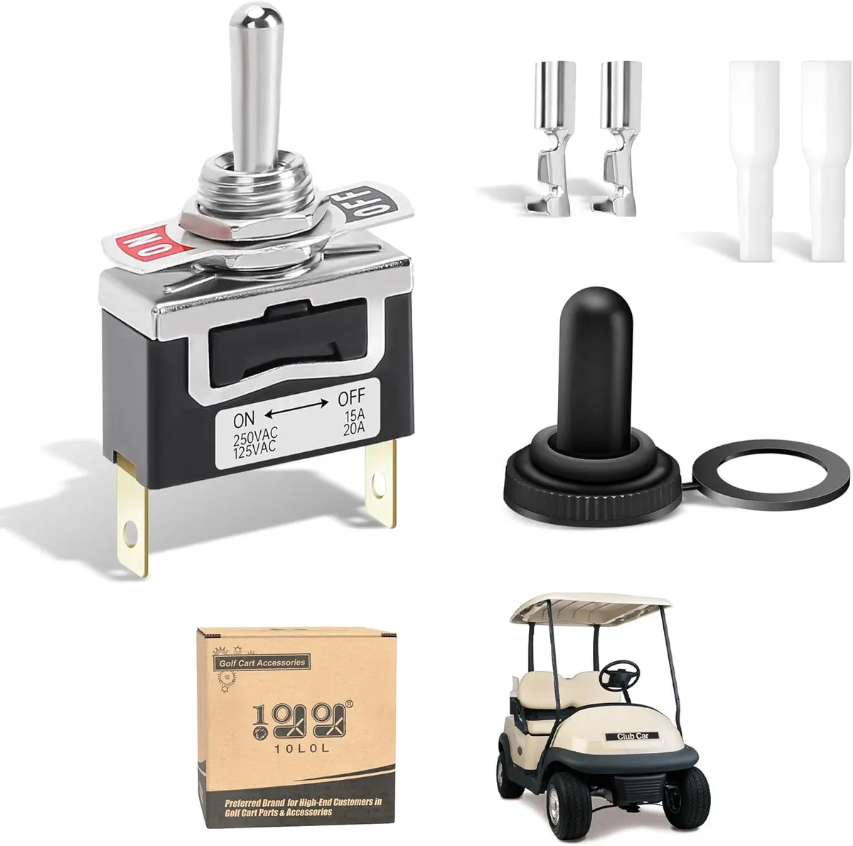 Golf Cart Tow Switch For Club Car Precedent (2004+) Electric Tow/Run Switch - 10L0l 1